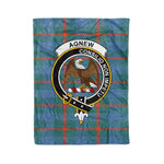 Plaid Blanket Agnew Ancient Clan Crest Badge Tartan Blanket Scottish Blue Plaid Throw Blanket Tartan Plaid Fleece Blanket