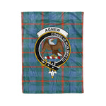 Plaid Blanket Agnew Ancient Clan Crest Badge Tartan Blanket Scottish Blue Plaid Throw Blanket Tartan Plaid Fleece Blanket
