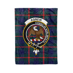 Plaid Blanket Agnew Clan Crest Badge Tartan Blanket Scottish Blue Plaid Throw Blanket Tartan Plaid Fleece Blanket