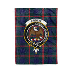 Plaid Blanket Agnew Clan Crest Badge Tartan Blanket Scottish Blue Plaid Throw Blanket Tartan Plaid Fleece Blanket