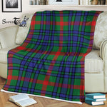 Plaid Blanket Aiton Tartan Blanket Scottish Green Plaid Throw Blanket Tartan Plaid Fleece Blanket - Scotstee Shop
