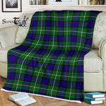 Plaid Blanket Alexander Tartan Blanket Scottish Green Plaid Throw Blanket Tartan Plaid Fleece Blanket - Scotstee Shop