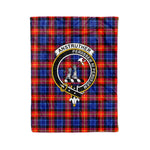 Plaid Blanket Anstruther Clan Crest Badge Tartan Blanket Scottish Red Plaid Throw Blanket Tartan Plaid Fleece Blanket