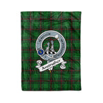 Plaid Blanket Anstruther Hunting Clan Crest Badge Tartan Blanket Scottish Green Plaid Throw Blanket - Scotstee Shop