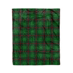 Plaid Blanket Anstruther Hunting Tartan Blanket Scottish Green Plaid Throw Blanket Tartan Plaid Fleece Blanket - Scotstee Shop