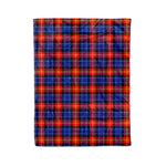 Plaid Blanket Anstruther Tartan Blanket Scottish Red Plaid Throw Blanket Tartan Plaid Fleece Blanket - Scotstee Shop