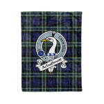 Plaid Blanket Arbuthnot Clan Crest Badge Tartan Blanket Scottish Blue Plaid Throw Blanket Tartan Plaid Fleece Blanket
