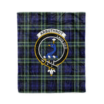 Plaid Blanket Arbuthnot Clan Crest Badge Tartan Blanket Scottish Plaid Throw Blanket Tartan Plaid Fleece Blanket