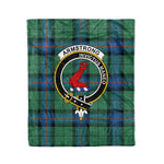 Plaid Blanket Armstrong Ancient Clan Crest Badge Tartan Blanket Scottish Blue Plaid Throw Blanket Tartan Plaid Fleece Blanket