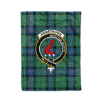 Plaid Blanket Armstrong Ancient Clan Crest Badge Tartan Blanket Scottish Blue Plaid Throw Blanket Tartan Plaid Fleece Blanket