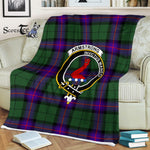 Plaid Blanket Armstrong Modern Clan Crest Badge Tartan Blanket Scottish Green Plaid Throw Blanket Tartan Plaid Fleece Blanket