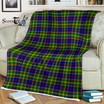 Plaid Blanket Arnott Tartan Blanket Scottish Green Plaid Throw Blanket Tartan Plaid Fleece Blanket - Scotstee Shop