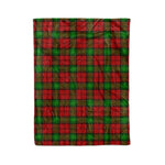 Plaid Blanket Auchinleck Tartan Blanket Scottish Red Plaid Throw Blanket Tartan Plaid Fleece Blanket - Scotstee Shop