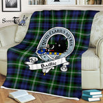 Plaid Blanket Baillie Modern Clan Badge Tartan Blanket Scottish Blue Plaid Throw Blanket Tartan Plaid Fleece Blanket, tartan blanket, plaid blanket, red plaid blanket, buffalo plaid blanket, green plaid blanket, plaid fleece blanket, blue plaid blanket, red tartan blanket, tartan plaid blanket, black and white plaid blanket, , christmas plaid blanket, orange plaid blanket, tartan plaid throw blanket, pink plaid blanket, brown plaid blanket, buffalo check blanket