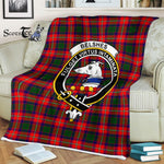 Plaid Blanket Belshes Clan Crest Badge Tartan Blanket Scottish Blue Plaid Throw Blanket Tartan Plaid Fleece Blanket