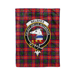 Plaid Blanket Belshes Clan Crest Badge Tartan Blanket Scottish Blue Plaid Throw Blanket Tartan Plaid Fleece Blanket