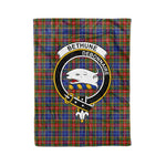 Plaid Blanket Bethune Clan Crest Badge Tartan Blanket Scottish Blue Plaid Throw Blanket Tartan Plaid Fleece Blanket