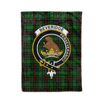 Plaid Blanket Beveridge Clan Crest Badge Tartan Blanket Scottish Blue Plaid Throw Blanket Tartan Plaid Fleece Blanket