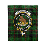 Plaid Blanket Beveridge Clan Crest Badge Tartan Blanket Scottish Blue Plaid Throw Blanket Tartan Plaid Fleece Blanket