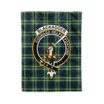 Plaid Blanket Blackadder Clan Crest Badge Tartan Blanket Scottish Blue Plaid Throw Blanket Tartan Plaid Fleece Blanket