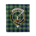 Plaid Blanket Blackadder Clan Crest Badge Tartan Blanket Scottish Blue Plaid Throw Blanket Tartan Plaid Fleece Blanket