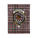 Plaid Blanket Borthwick Ancient Clan Crest Badge Tartan Blanket Scottish Blue Plaid Throw Blanket Tartan Plaid Fleece Blanket