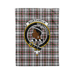 Plaid Blanket Borthwick Clan Crest Badge Tartan Blanket Scottish Blue Plaid Throw Blanket Tartan Plaid Fleece Blanket