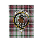Plaid Blanket Borthwick Clan Crest Badge Tartan Blanket Scottish Blue Plaid Throw Blanket Tartan Plaid Fleece Blanket