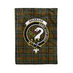 Plaid Blanket Brisbane Clan Crest Badge Tartan Blanket Scottish Blue Plaid Throw Blanket Tartan Plaid Fleece Blanket