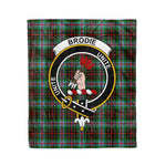 Plaid Blanket Brodie Clan Crest Badge Tartan Blanket Scottish Blue Plaid Throw Blanket Tartan Plaid Fleece Blanket