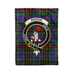 Plaid Blanket Brodie Hunting Clan Crest Badge Tartan Blanket Scottish Blue Plaid Throw Blanket Tartan Plaid Fleece Blanket