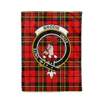 Plaid Blanket Brodie Modern Clan Crest Badge Tartan Blanket Scottish Blue Plaid Throw Blanket Tartan Plaid Fleece Blanket
