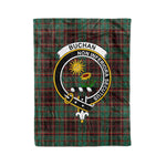 Plaid Blanket Buchan Ancient Clan Crest Badge Tartan Blanket Scottish Blue Plaid Throw Blanket Tartan Plaid Fleece Blanket