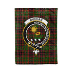 Plaid Blanket Buchan Modern Clan Crest Badge Tartan Blanket Scottish Blue Plaid Throw Blanket Tartan Plaid Fleece Blanket
