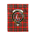 Plaid Blanket Butter Clan Crest Badge Tartan Blanket Scottish Blue Plaid Throw Blanket Tartan Plaid Fleece Blanket