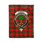 Plaid Blanket Cairns Clan Crest Badge Tartan Blanket Scottish Green Plaid Throw Blanket Tartan Plaid Fleece Blanket