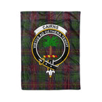 Plaid Blanket Cairns Hunting Clan Crest Badge Tartan Blanket Scottish Green Plaid Throw Blanket Tartan Plaid Fleece Blanket