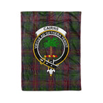 Plaid Blanket Cairns Hunting Clan Crest Badge Tartan Blanket Scottish Green Plaid Throw Blanket Tartan Plaid Fleece Blanket
