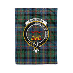 Plaid Blanket Cameron Of Erracht Ancient Clan Crest Badge Tartan Blanket Scottish Green Plaid Throw Blanket - Scotstee Shop