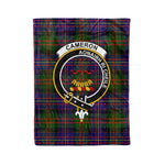 Plaid Blanket Cameron Of Erracht Modern Clan Crest Badge Tartan Blanket Scottish Green Plaid Throw Blanket - Scotstee Shop