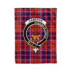 Plaid Blanket Cameron Of Lochiel Modern Clan Crest Badge Tartan Blanket Scottish Green Plaid Throw Blanket - Scotstee Shop