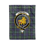 Plaid Blanket Campbell Argyll Modern Clan Crest Badge Tartan Blanket Scottish Green Plaid Throw Blanket Tartan Plaid Fleece Blanket
