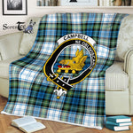 Plaid Blanket Campbell Dress Ancient Clan Crest Badge Tartan Blanket Scottish Green Plaid Throw Blanket - Scotstee Shop