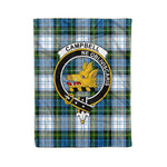 Plaid Blanket Campbell Dress Clan Crest Badge Tartan Blanket Scottish Green Plaid Throw Blanket Tartan Plaid Fleece Blanket