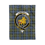 Plaid Blanket Campbell Faded Clan Crest Badge Tartan Blanket Scottish Green Plaid Throw Blanket Tartan Plaid Fleece Blanket