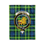 Campbell Tartan Plaid Blanket Campbell Of Breadalbane Ancient Clan Crest Badge Tartan Blanket Scottish Tartan Plaid Fleece Blanket