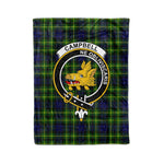 Plaid Blanket Campbell Of Breadalbane Modern Clan Crest Badge Tartan Blanket Scottish Green Plaid Throw Blanket - Scotstee Shop