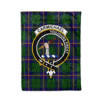 Plaid Blanket Carmichael Modern Clan Crest Badge Tartan Blanket Scottish Green Plaid Throw Blanket - Scotstee Shop