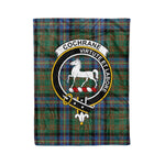 Plaid Blanket Cochrane Ancient Clan Crest Badge Tartan Blanket Scottish Green Plaid Throw Blanket Tartan Plaid Fleece Blanket