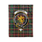 Plaid Blanket Cumming Hunting Ancient Clan Crest Badge Tartan Blanket Scottish Green Plaid Throw Blanket - Scotstee Shop